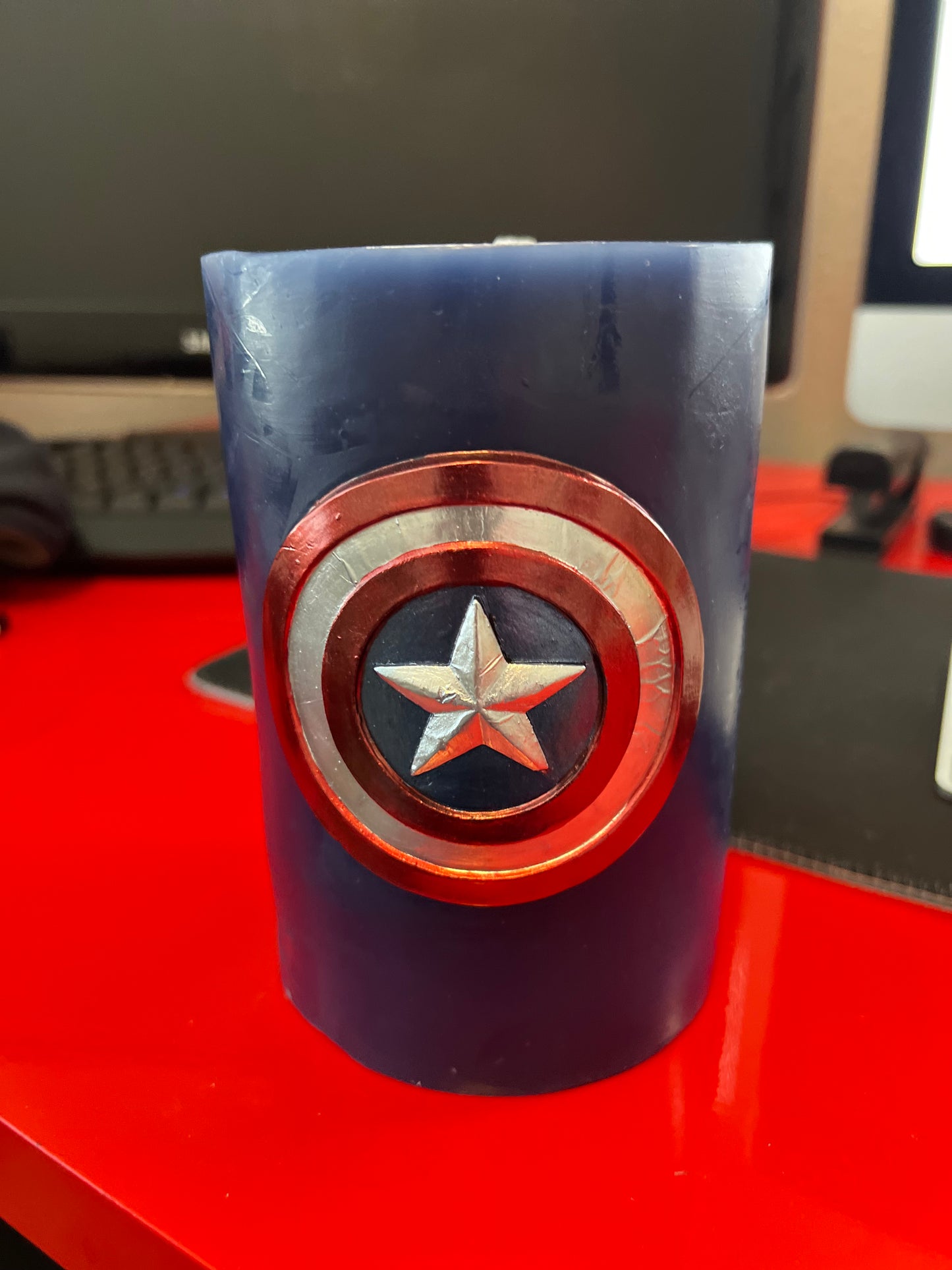 Marvel Captain America Candle: Illuminate Your Heroic Spirit